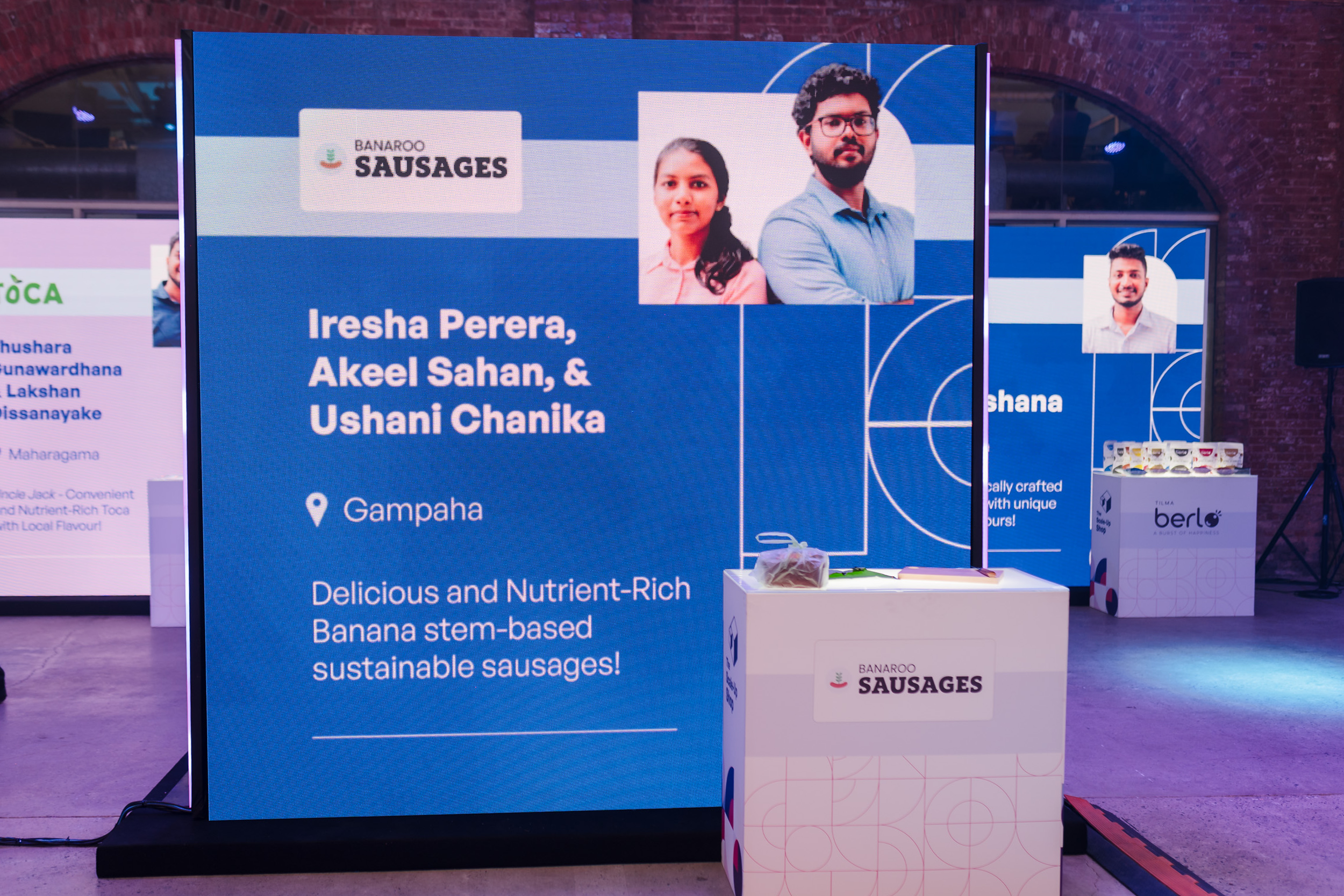 Innovator booth - Banaroo Sausages