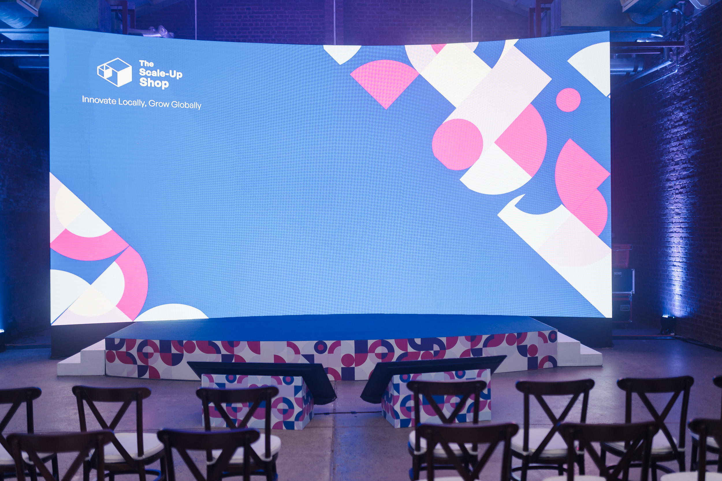 The Scale-Up Shop Demo Day stage